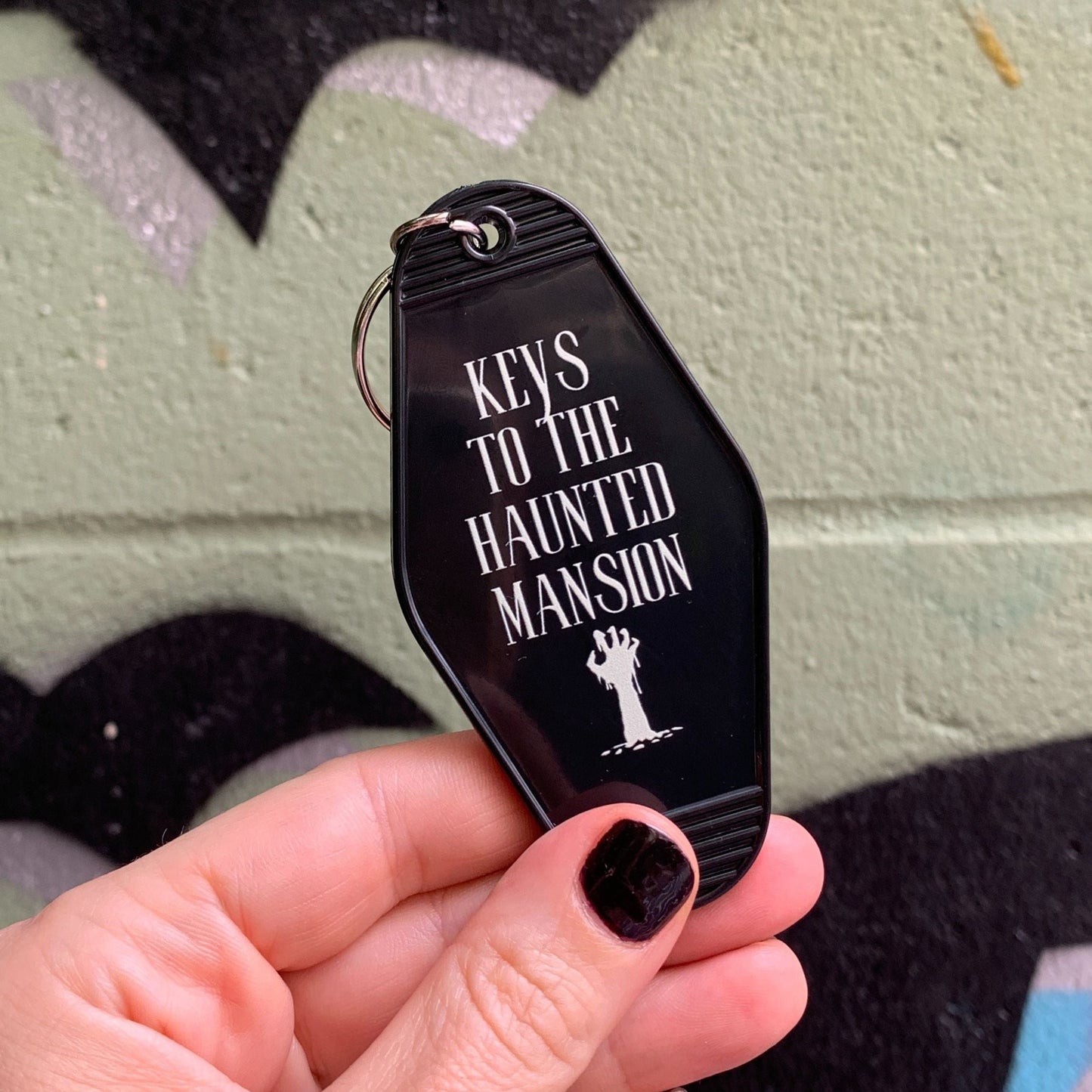 Keys to the Haunted Mansion Motel Style Keychain