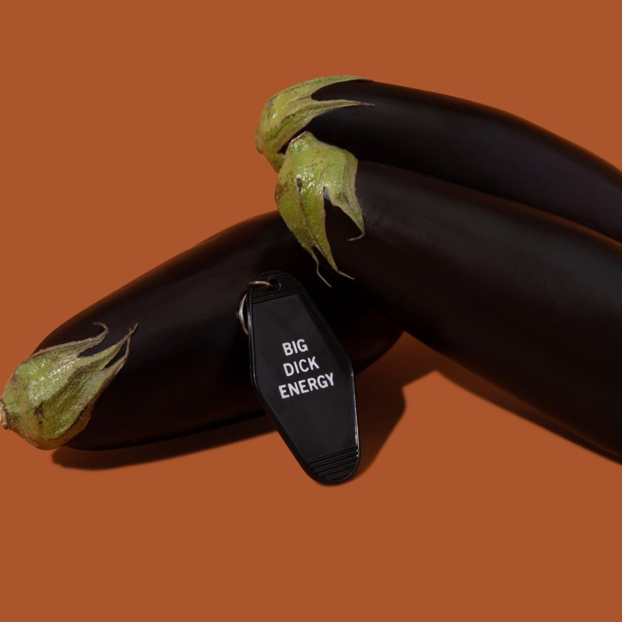 Big Dick Energy Motel Style Keychain in Black