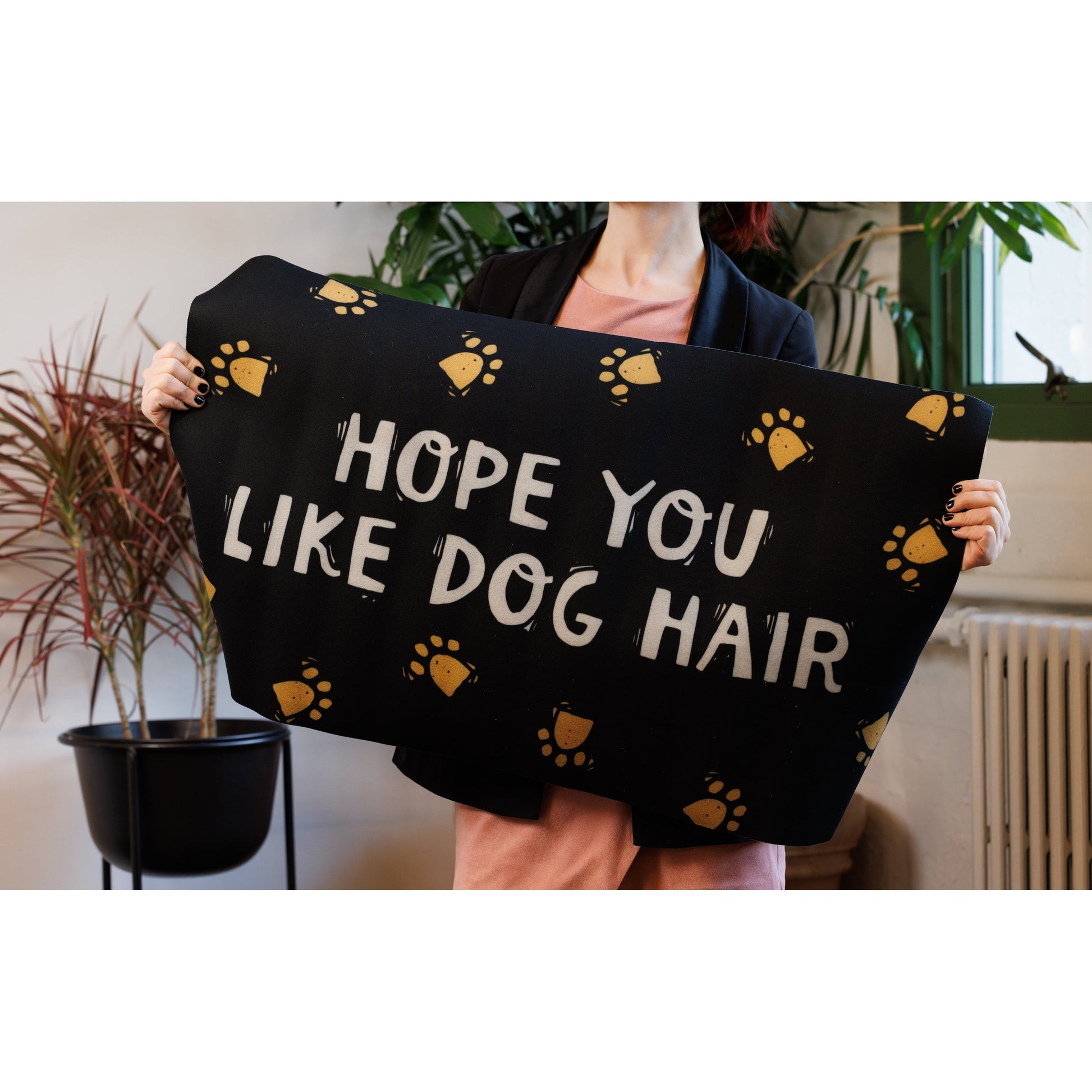 Hope You Like Dog Hair Indoor/Outdoor Rug | 34" x 20" | Slip-Resistant Backing