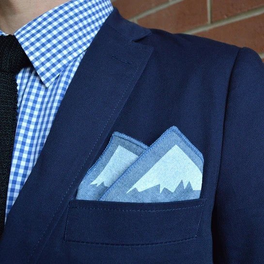 I'm Always Outside on the Inside Men's Pocket Square or Handkerchief