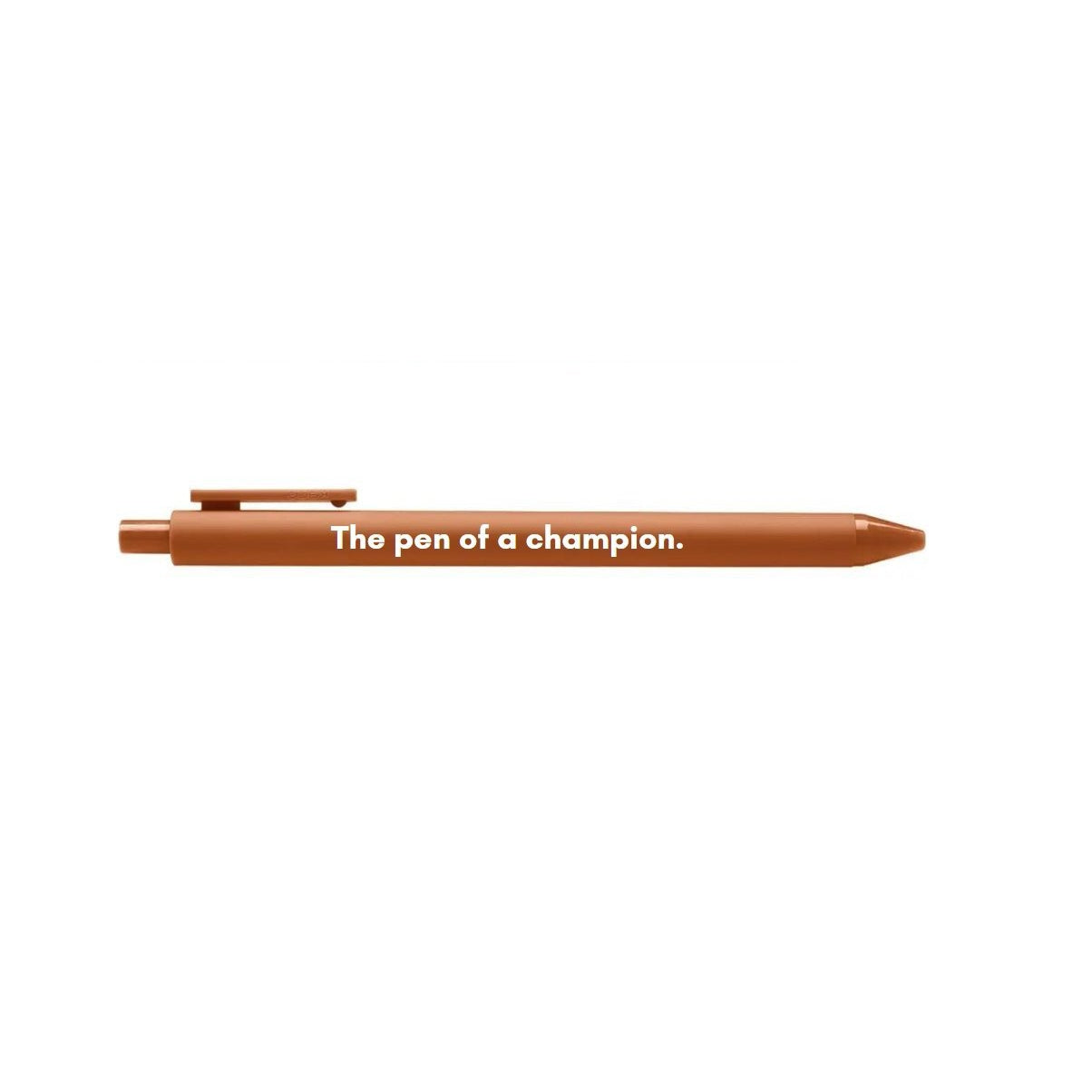 The Pen Of A Champion Pen 🏆 | Gel Click Pen in Caramel